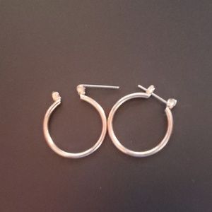 Gold hoop earrings